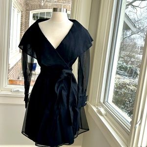 Vintage silk abs evening dress size 8